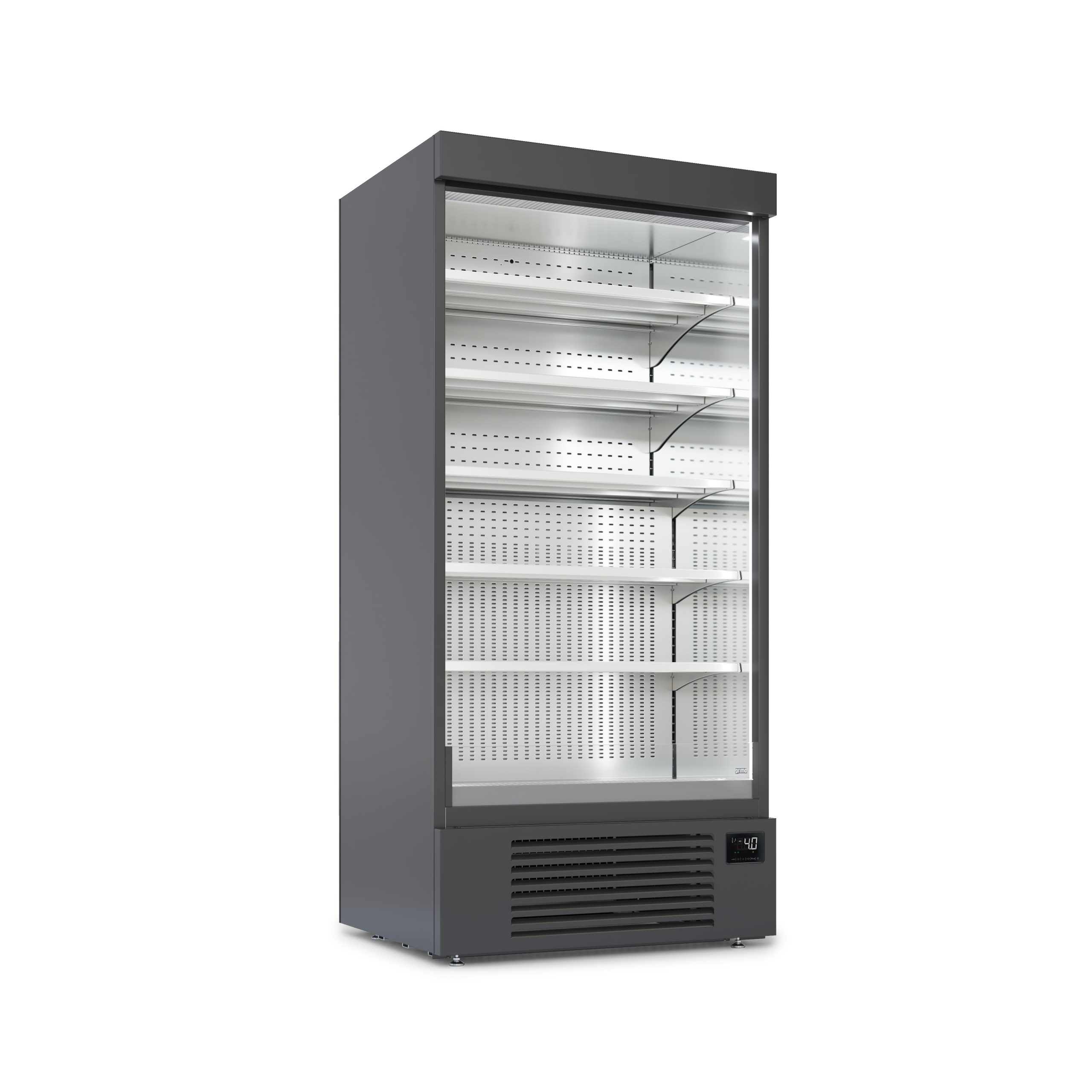 GG1 open verticale refrigerato. Esterno RAL 9005 interno RAL 7044