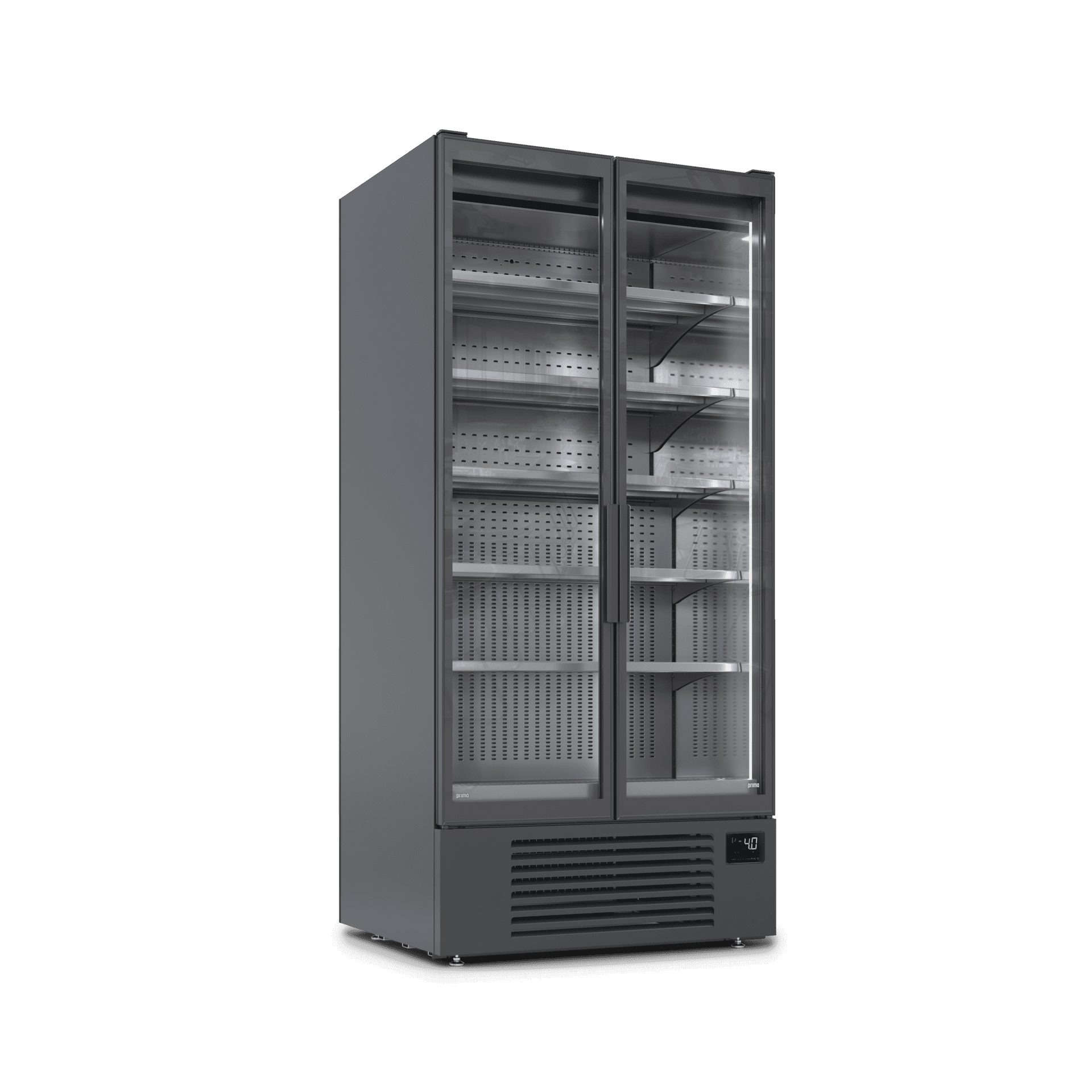 Verticale refrigerato GG1 door. Esterno RAL 9005 interno RAL 9005