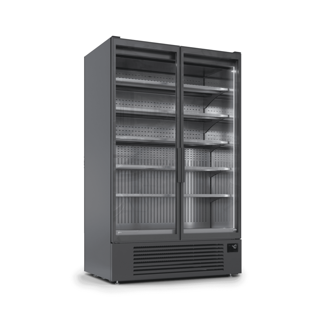 Verticale refrigerato GG1 door. Esterno RAL 9005 interno RAL 9005