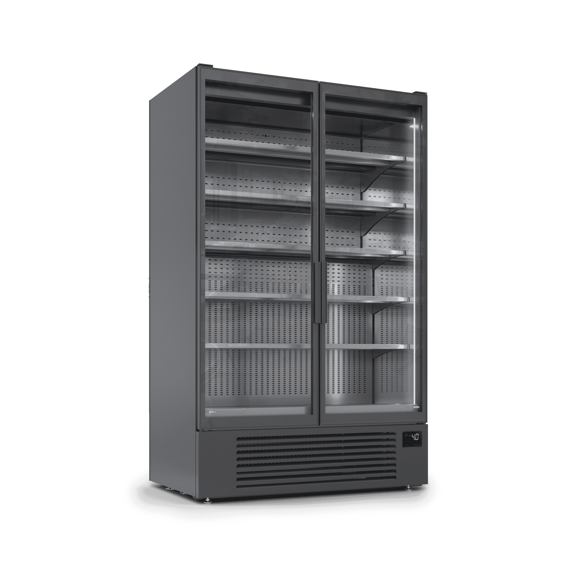 Verticale refrigerato GG1 door. Esterno RAL 9005 interno RAL 9005