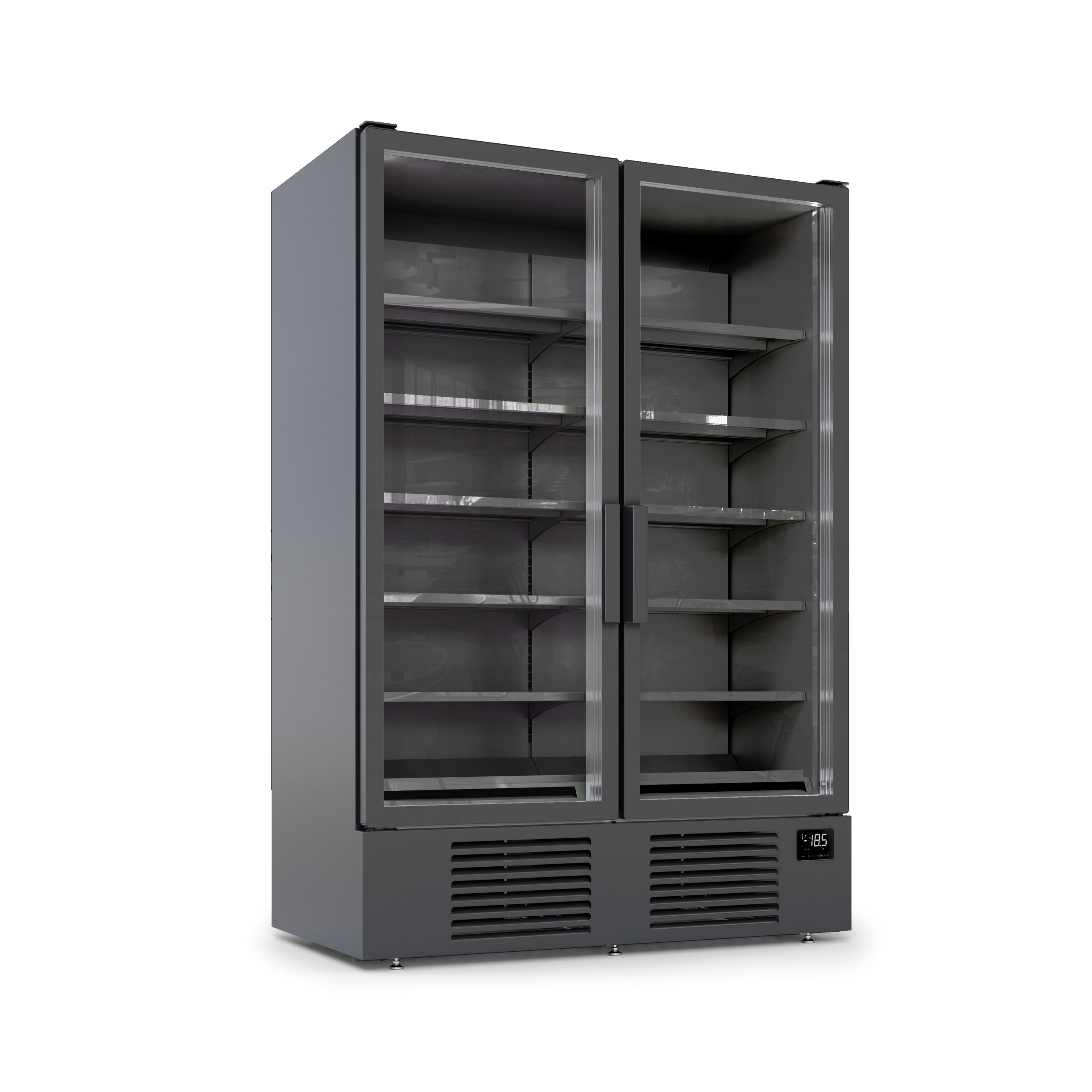 GG2 verticale refrigerato. Esterno RAL 9005 interno RAL 9005