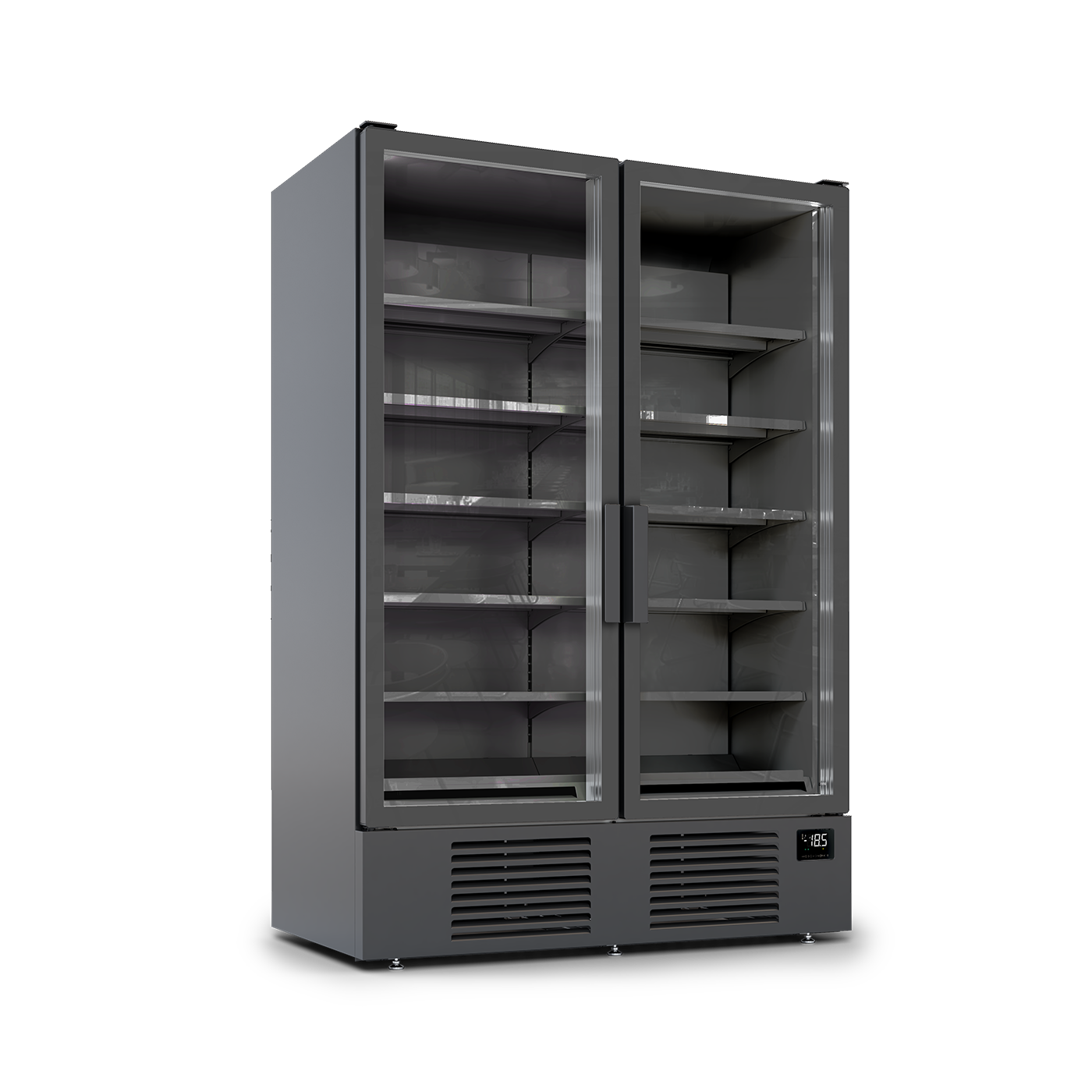 GG2 verticale refrigerato. Esterno RAL 9005 interno RAL 9005